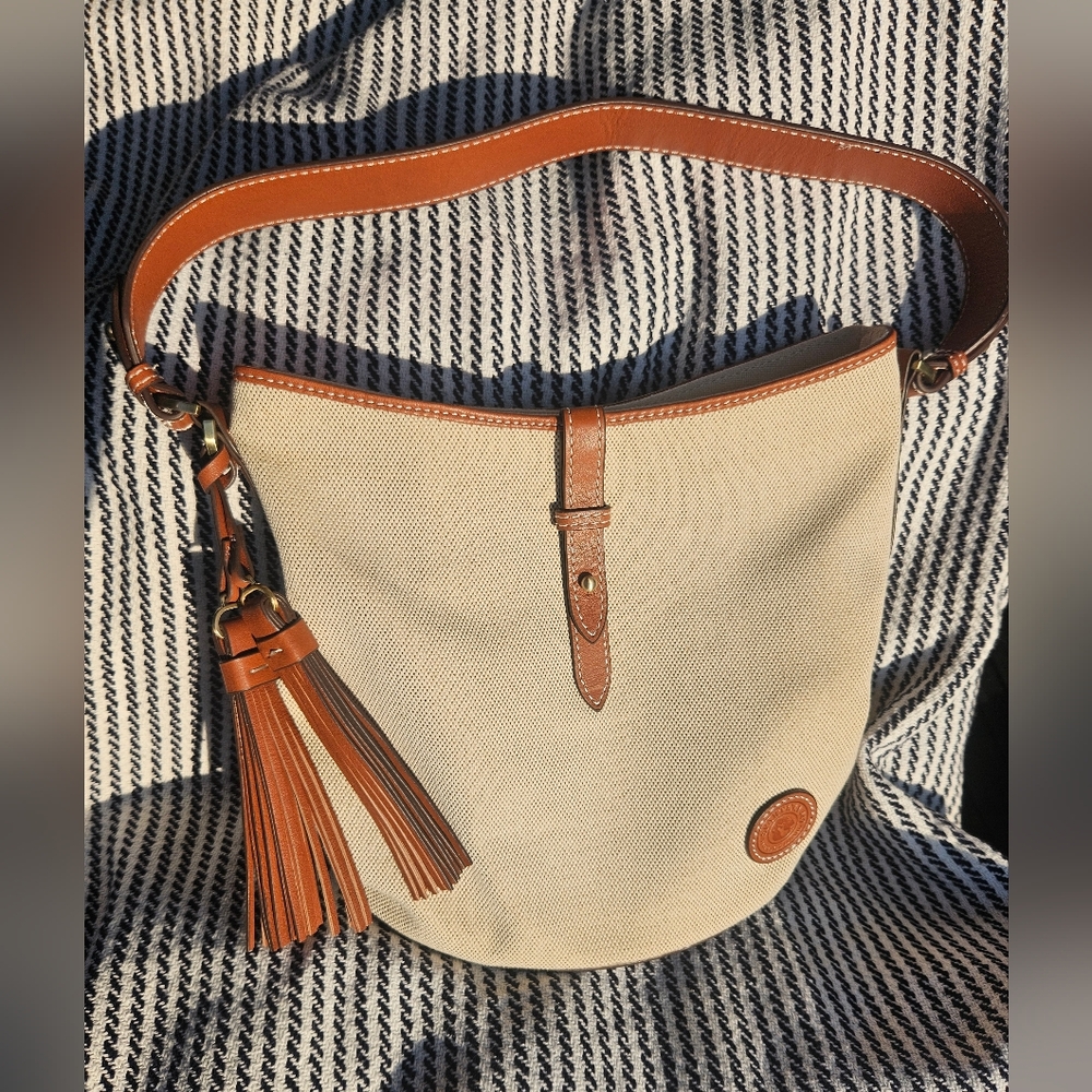NWOT Spartina 449 Reeve Bucket Woven Saddle Brown Handbag